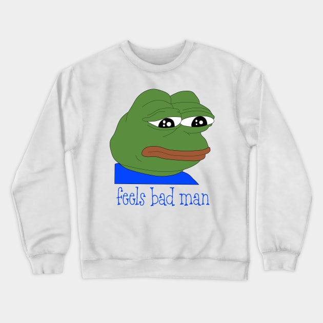 Pepe the frog meme Crewneck Sweatshirt by LeonLedesma